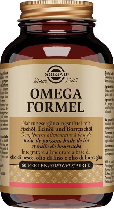 Solgar OMEGA Formel Perlen (60 Stück, Kapseln, 270 g)