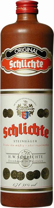 Schwarze und Schlichte Steinhäger Schlichte (1 x 70 cl)