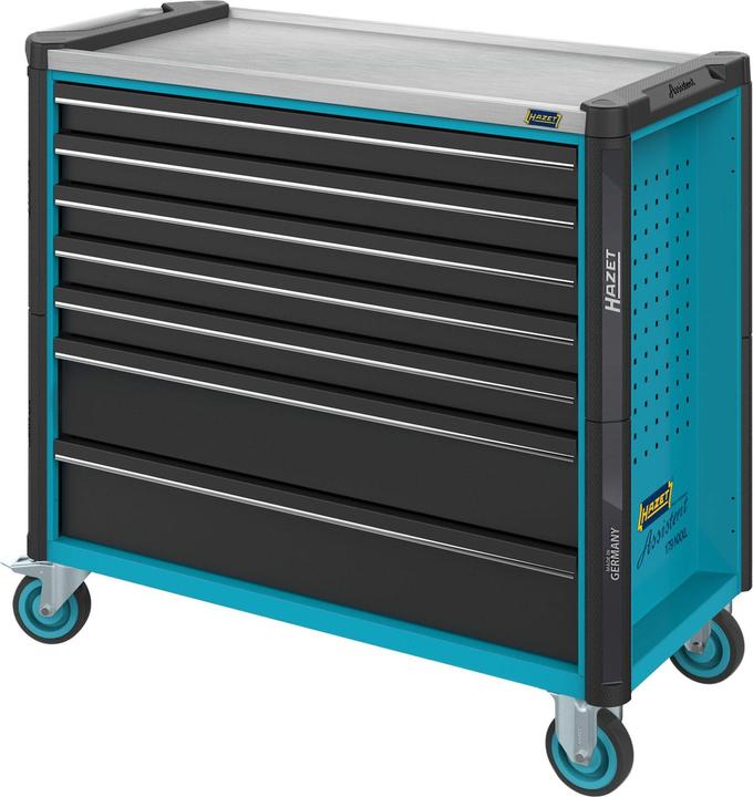 HAZET Werkstattwagen Assistent 179NXXL-7/340 ∙ Schubladen, flach: 5 x 81 x 870 x 398 mm ∙ Schublade… (340 x)