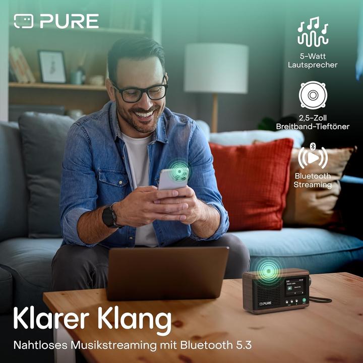 Productafbeelding Pure Klassieke Mini (DAB+, FM, Bluetooth)