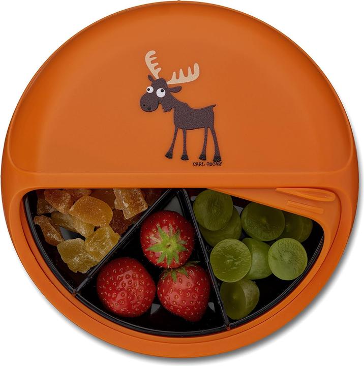Actual product image Carl Oscar Moose snack container