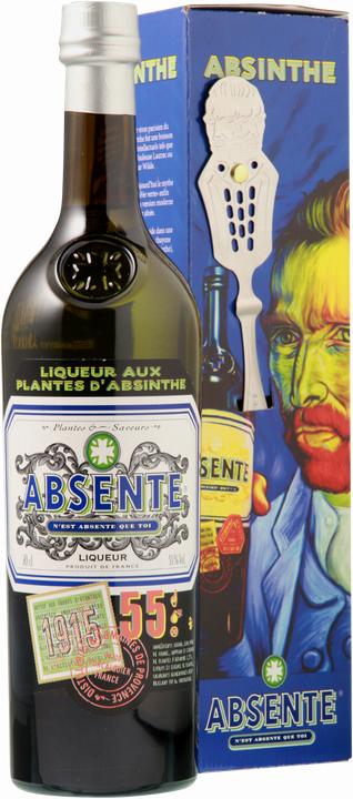 Distilleries et Domaines de Provence Absente Liq. aux plantes d'Absinthe with spoon (50 %, France, 1 x 70 cl, Absinthe)