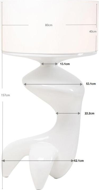 Image du produit Kare Design Stehleuchte Flow Figure Weiss 157cm