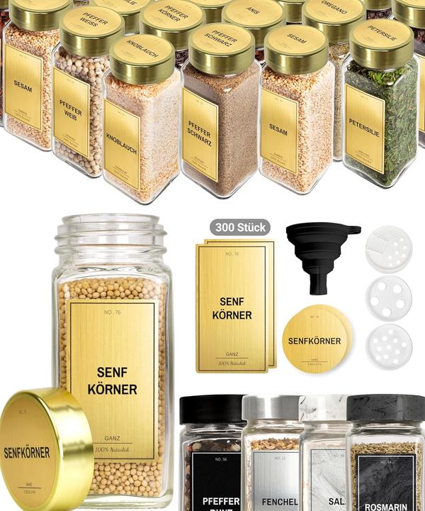 Image du produit Greeano Set de 24 pots à épices