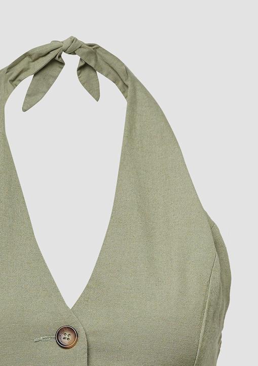 Produktbild s.Oliver Bluse Neckholder-Weste aus Leinenmix (44)