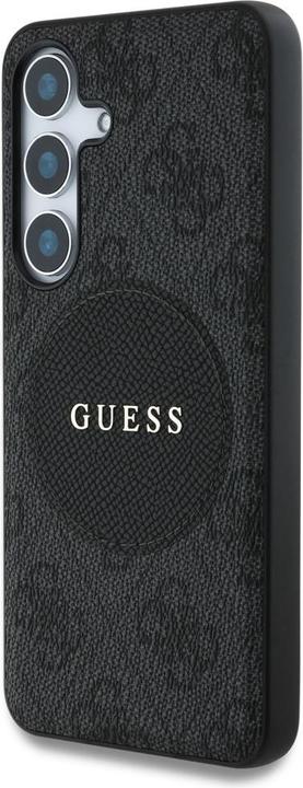 Actual product image Guess Etui 4G Round Patch Classic Logo MagSafe do Samsung Galaxy S25 Plus czarny (Samsung Galaxy S25)