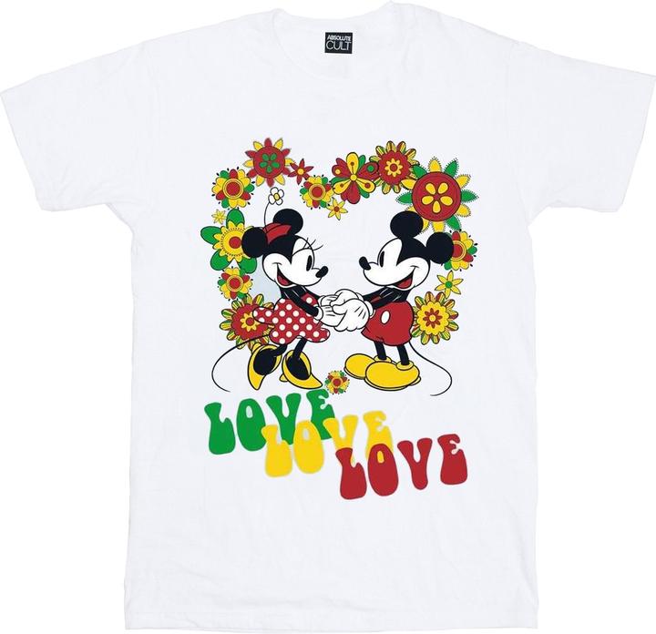 Immagine prodotto Disney Mickey And Minnie Mouse Hippie Love Maglietta Ragazze (128)