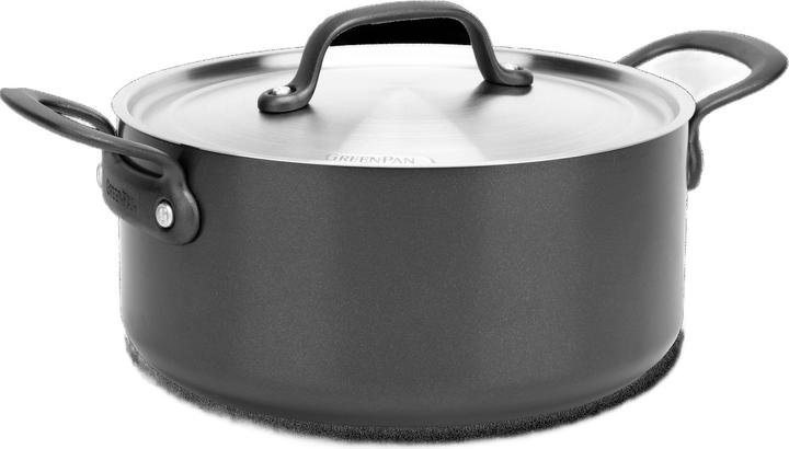 Greenpan Pot with lid CRAFT 24 cm - 4,9 l (24 cm, Pot, Aluminium)