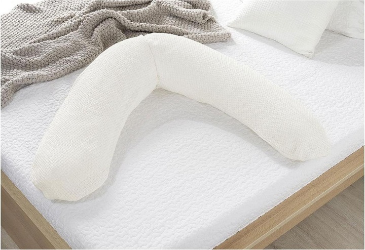 Actual product image Theraline Nursing pillow "The Original" with micro pearl filling incl. cover 190 cm (190 cm)