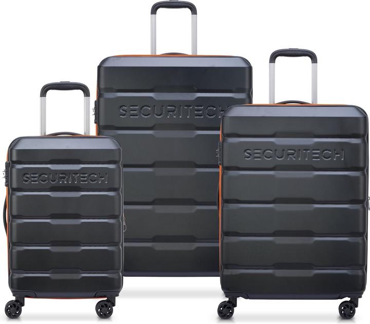 Delsey Securitech von Paris - Gepäckset Citadel - 3 -Stück - Handgepäck 37L + Rampand 77L und 108L - (1080 l)
