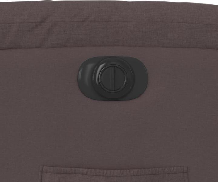 Actual product image vidaXL Recliner with stand-up aid Electric TV armchair Dark brown fabric