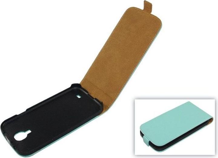 Produktbild König Design Tasche (Flip Slim) für Samsung I9500 Galaxy S4 hellblau (Samsung Galaxy S4)