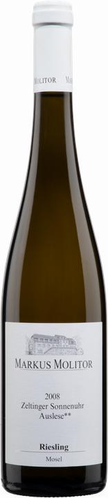 Actual product image Weingut Markus Molitor Riesling dry Zeltinger Sonnenuhr Auslese** (1 x 75 cl, 2019)