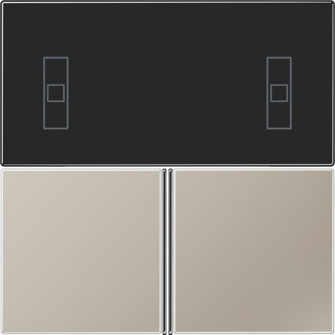 Actual product image JUNG ES 4093 TSA 3-gang push-button set, F40 room controller, Se ES4093TSA