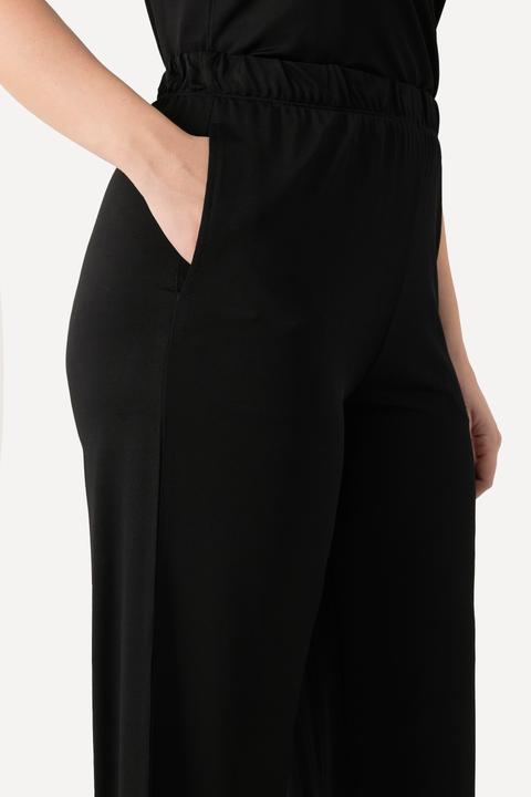 Image du produit Ulla Popken Jupe-culotte longueur mollet, tissu fluide. Jambe large et taille élastique. (54, 56)
