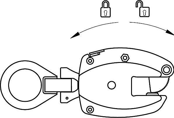 Produktbild Pfeifer Tragklemme Modell KL, Vertikaleinsatz