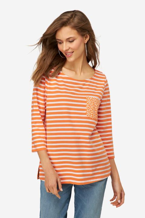 Image du produit Laurasøn T-Shirt, Regular Fit, Ringel/Punkte, Rundhals, Halbarm, OEKO-TEX (M)