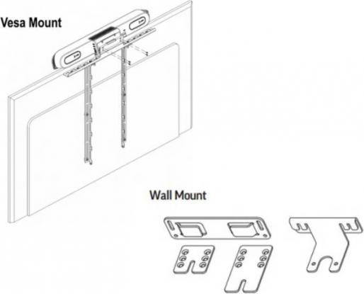 Actual product image Poly com Studio X30 Mounting Kit (VESA Bracket & Wall Mount)