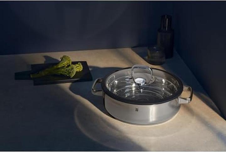 Immagine prodotto WMF Kochtopf Dampfgarer rund 28cm Glasdeckel Silikonrand Vitalis Edelstahl