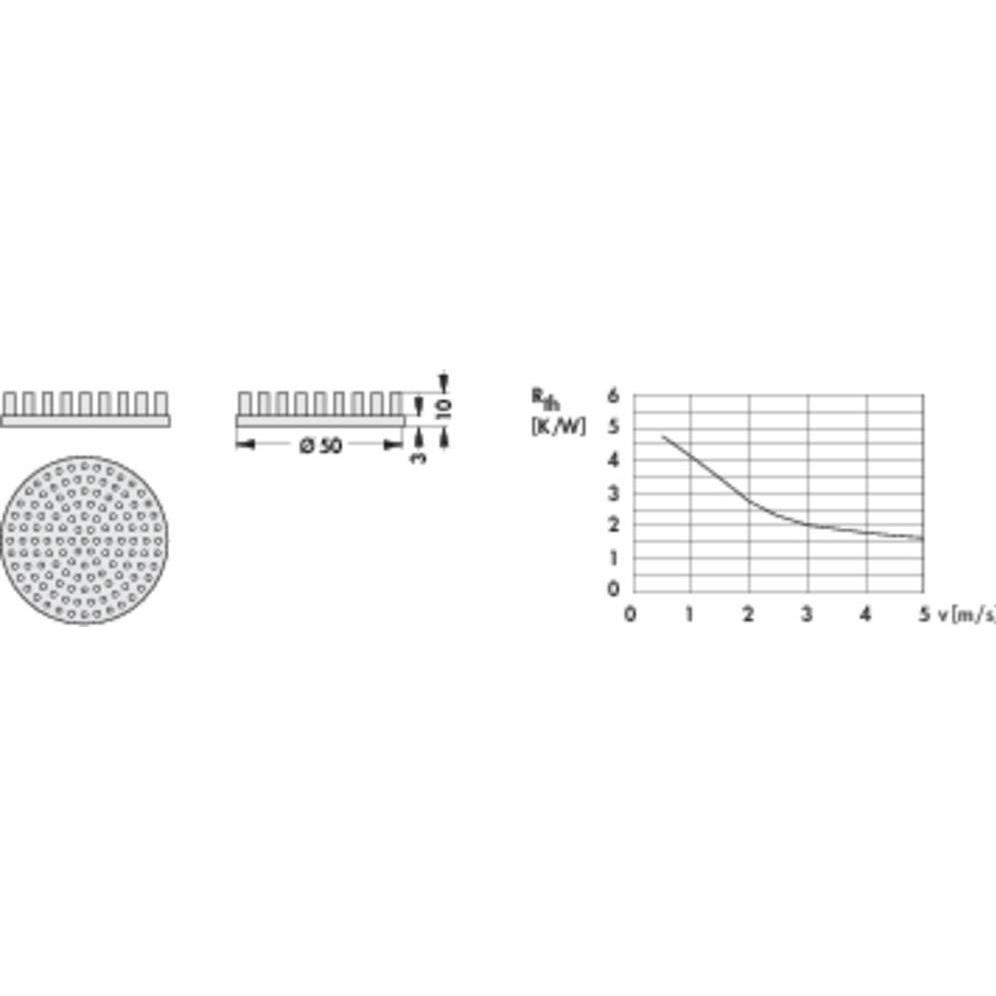Thumbnail - Fischer Elektronik 10006890 ICK S R 50 X 10 Stiftkühlkörper 5.28 K/W (Ø x H) 50, Elektronikzubehör + Gehäuse