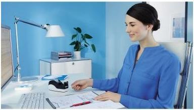 Produktbild tesa EASY CUT ORCA Tischabroller, sauberer Schnitt