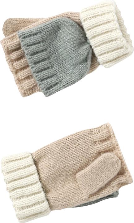 Immagine prodotto Vertbaudet Mädchen-Set: Mütze, Rundschal & 2-in-1-Handschuhe, Colorblock (128, 140)