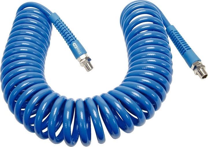 Actual product image KS Tools PU compressed air spiral hose. Ø 8mm 515.3335