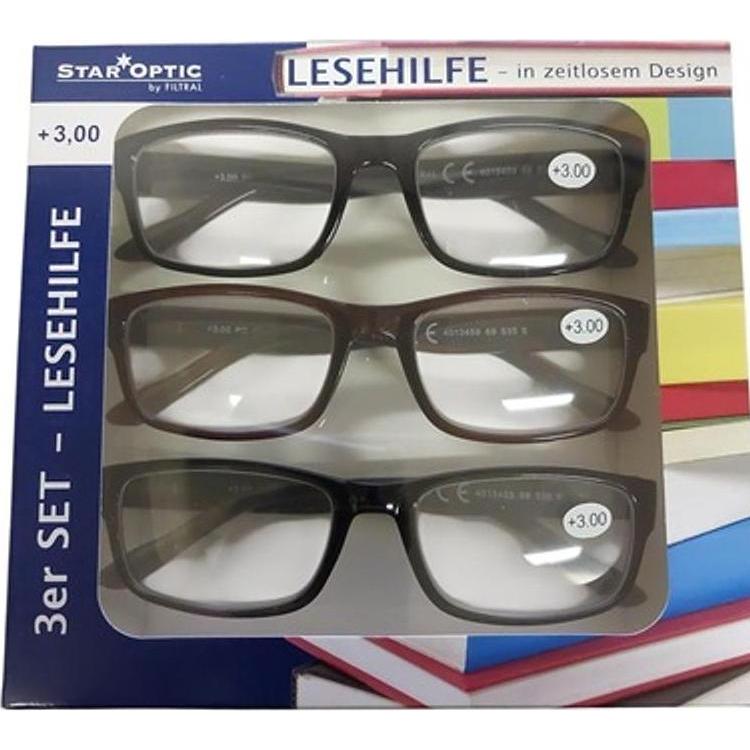 Staroptic Lesebrille 3-er Pack (+3) (62306095)
