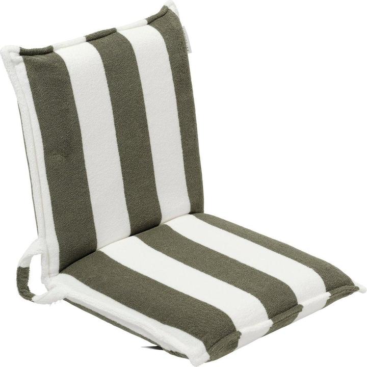 Sunnylife Terry Travel Lounger The Vacay Olive Stripe