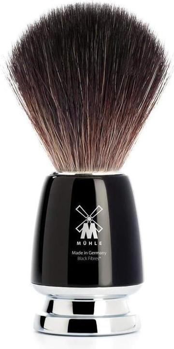 Immagine prodotto Mühle Set da barba, 3 pezzi, pennello da barba con fibra nera, rasoio di sicurezza, compatibile