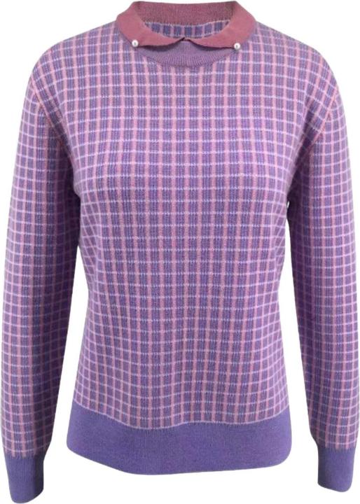 Produktbild Bellemere Pullover Merino Tweed Pullover With Pearl Polo Collar (M)