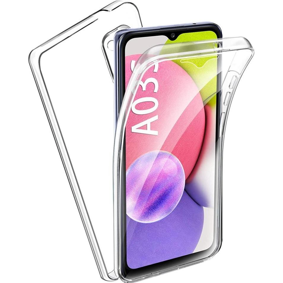 Screenguard 360° Screen & Body Protector Samsung Galaxy A03s Hülle mit Folie (Samsung Galaxy A03s), Smartphone Hülle, Tr...