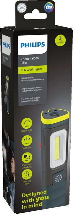 Actual product image Philips LED work light Xperion 6000 Pillar (500 lm)