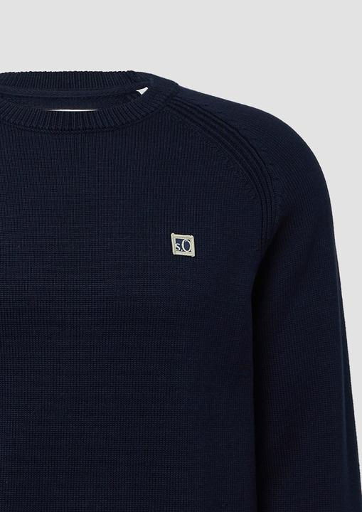 Produktbild s.Oliver Strickpullover Strickpullover aus Baumwolle mit Raglanärmeln (L)