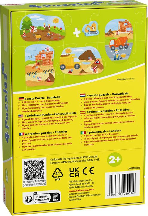 Immagine prodotto Haba Steckpuzzle Puzzle-Set mit Holzfiguren
