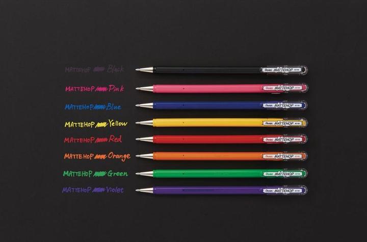 Actual product image Pentel Gel rollerball pen Mattehop (Green, 1x)