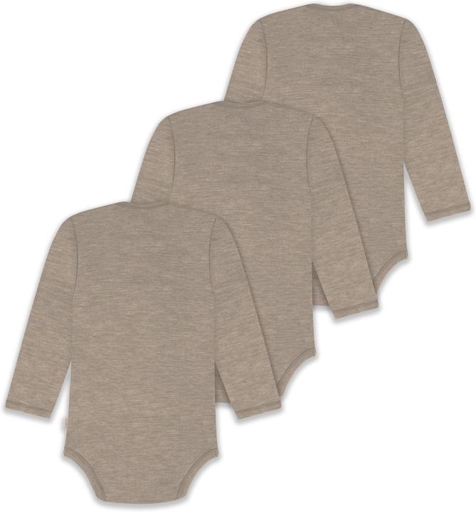 Produktbild Normani 3er Pack Baby Merino Body Langarm „Auckland" - 9379 (74)