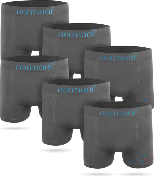 Immagine prodotto Normani Boxer da uomo in nylon in microfibra in 6 pezzi (S, M, confezione da 6)