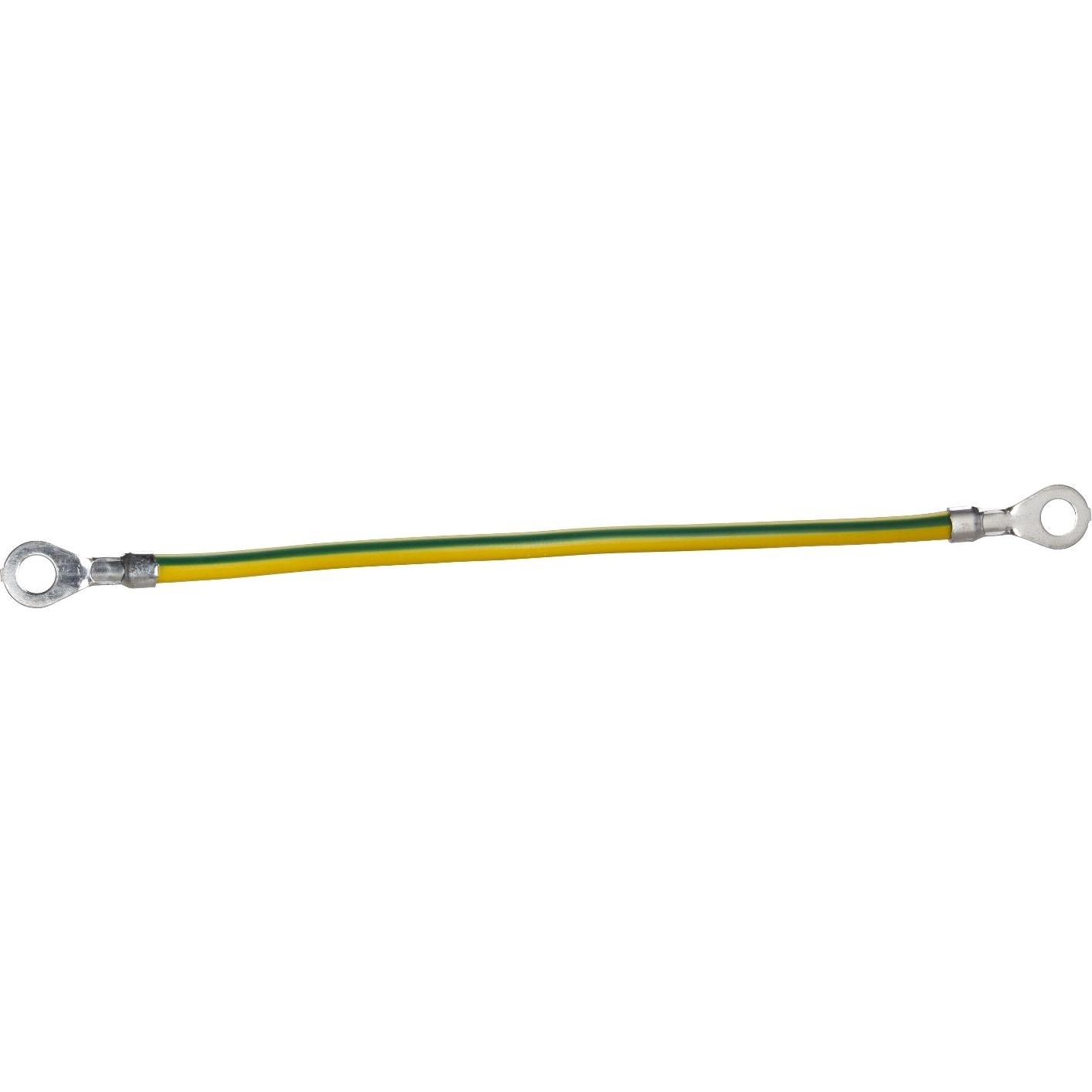 10x Schneider Electric Erdungsader 6qmm L 130mmösenloch 6.4mm 10, Serverschrank Zubehör, Grün
