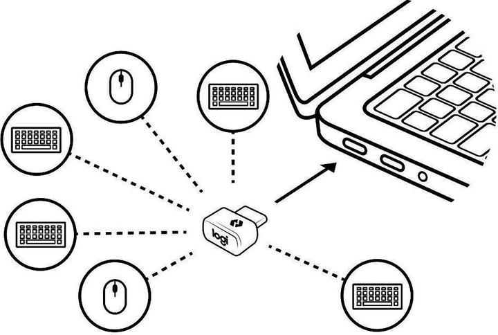 Actual product image Logitech Bolt USB-C Receiver