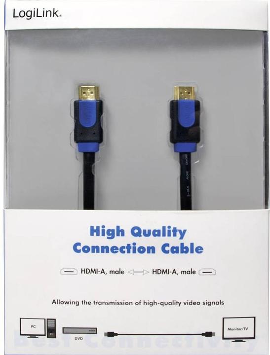 Image du produit LogiLink HDMI (Typ A) — HDMI (Typ A) (3 m, HDMI, 1.4)