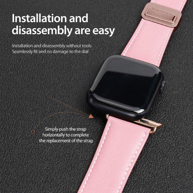 Immagine prodotto Dux Ducis Cinturino YA (42 mm, 44 mm, 45 mm, 49 mm, Pelle di vitello, Apple Watch Series 1, Apple Watch Series 2, Apple Watch Series 3, Apple Watch Serie 4, Apple Watch Serie 5, Apple Watch Serie 6, Apple Watch Series 7, Apple Watch Series 8, Apple Watch Series 9, Apple Watch SE, Apple Watch Ultra, Apple Watch Ultra 2)