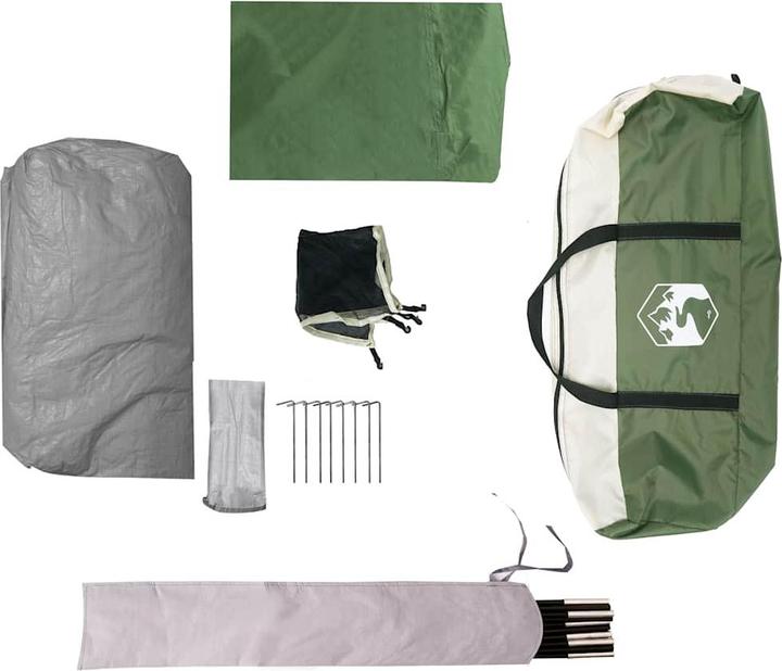Immagine prodotto vidaXL Tenda da campeggio 4 persone impermeabile (Tenda a cupola, 6.50 kg, 4 persone)