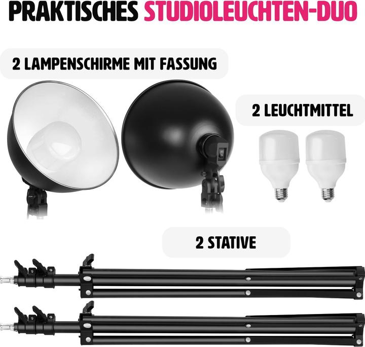 Produktbild tectake 2 Studioleuchten (Studioleuchte)