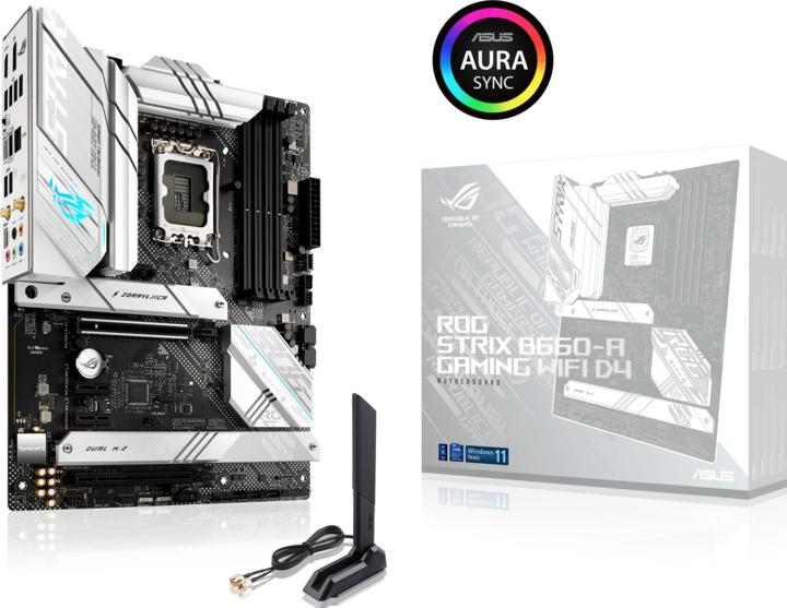 Produktbild ASUS ROG STRIX B660-A GAMING D4 (LGA 1700, Intel B660, ATX)