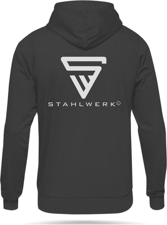 Image du produit Stahlwerk Sweat à capuche noir Pull à capuche taille XXL 100% coton (XXL)