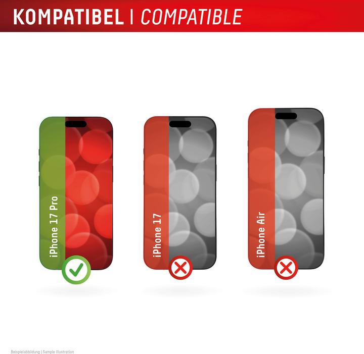 Actual product image Displex Real Glass + Handyhülle (1 Piece, Apple iPhone 17 Pro)