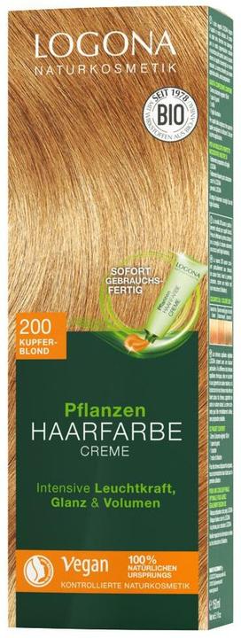 Produktbild Logona Pflanzenhaarfarbe Creme (200 kupferblond)