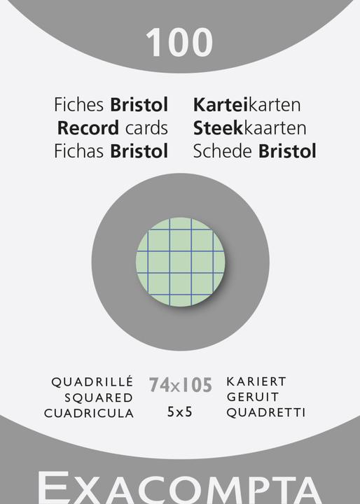 Immagine prodotto Exacompta Schede di valutazione (74 x 105 mm, 100x, 205 g/m²)