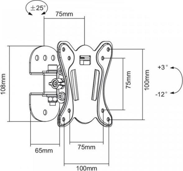 Image du produit Maclean MC-670 (Mur, 27", 20 kg)